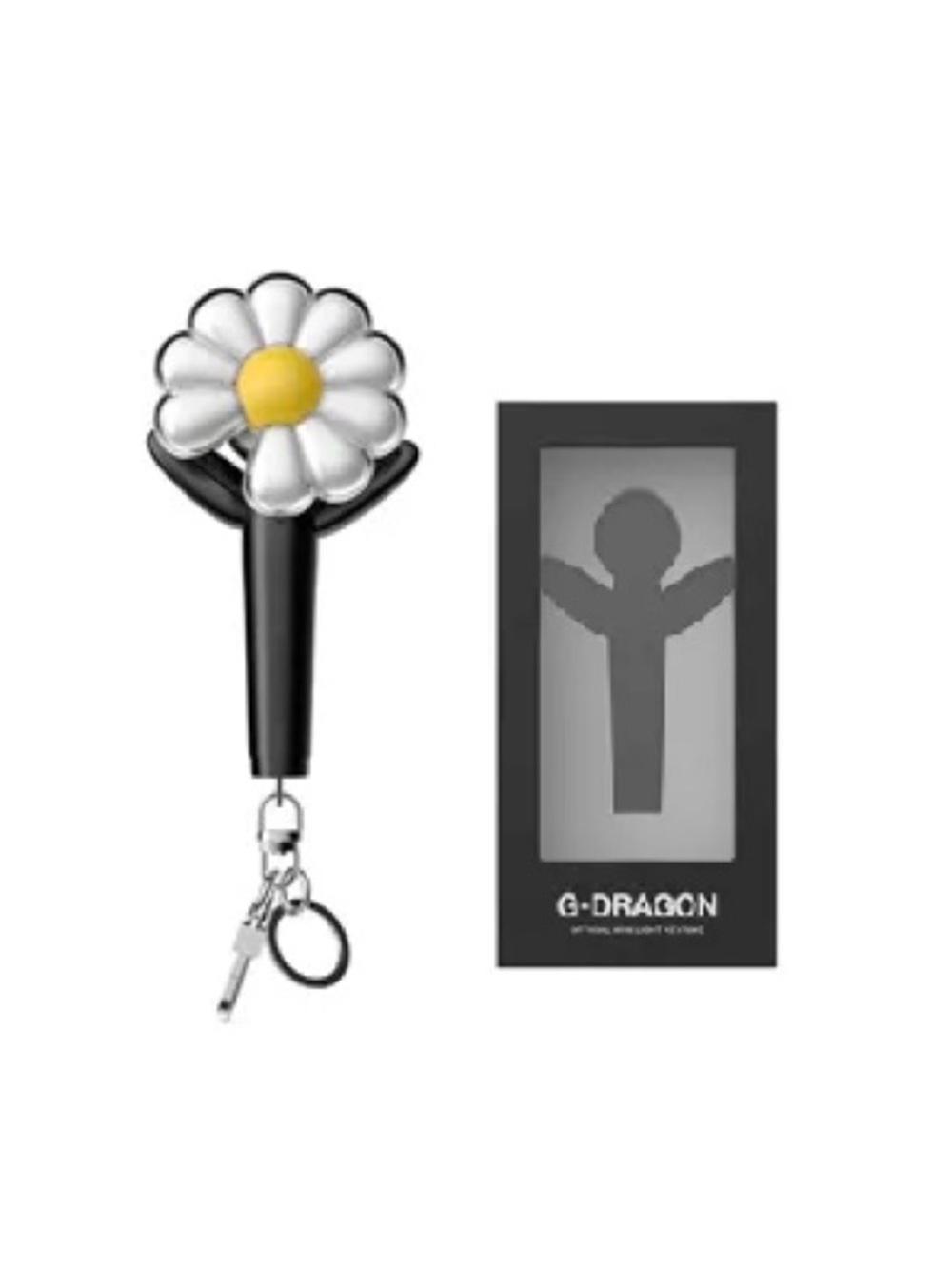 New G-Dragon Official Mini Light Keyring K-pop Accessory